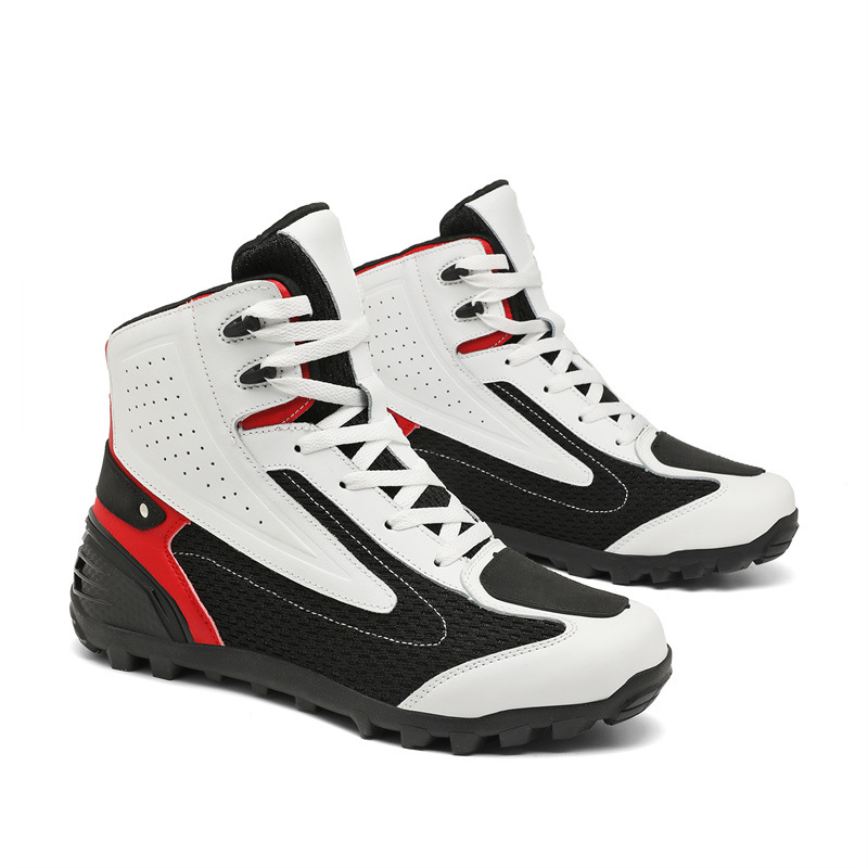 Cycling Commute Shoes - Wasserdichte Motorradstiefel für Pendler, Offroad-Rallye-Motorradschuhe, Motorrad-Reise-Outdoor-Freizeitschuhe,