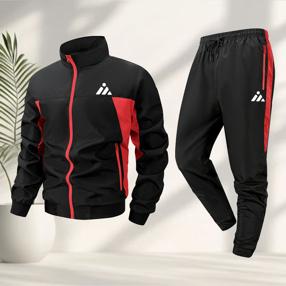 Cycling Commute Jacket - Lässiger Sportanzug für Herren, kreativer Dreieck-Print,