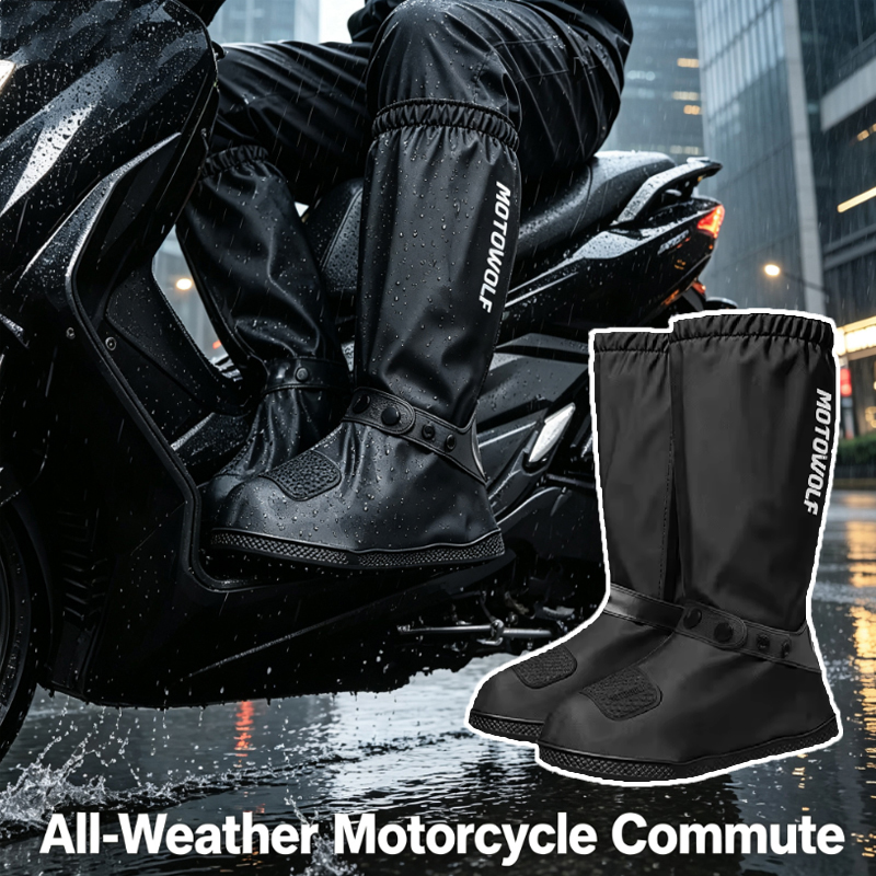 Cycling Commute Shoes - Outdoor-Regenschutz für Schuhe, wiederverwendbar, für Motorrad,