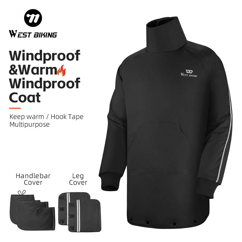 Cycling Commute Jacket - WEST BIKING Fahrrad-Windjacke, dick, warm, mit