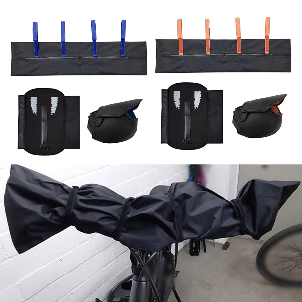 Cycling Commute Gear - Reflektierendes E-Bike-Abdeckungsset für Motor, Batterie, Lenker,