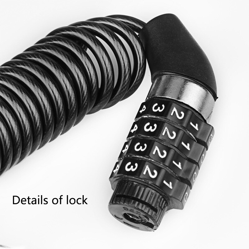 Tragbares 4-stelliges Zahlensc – Cable Lock Flexible Bewertung und Preis