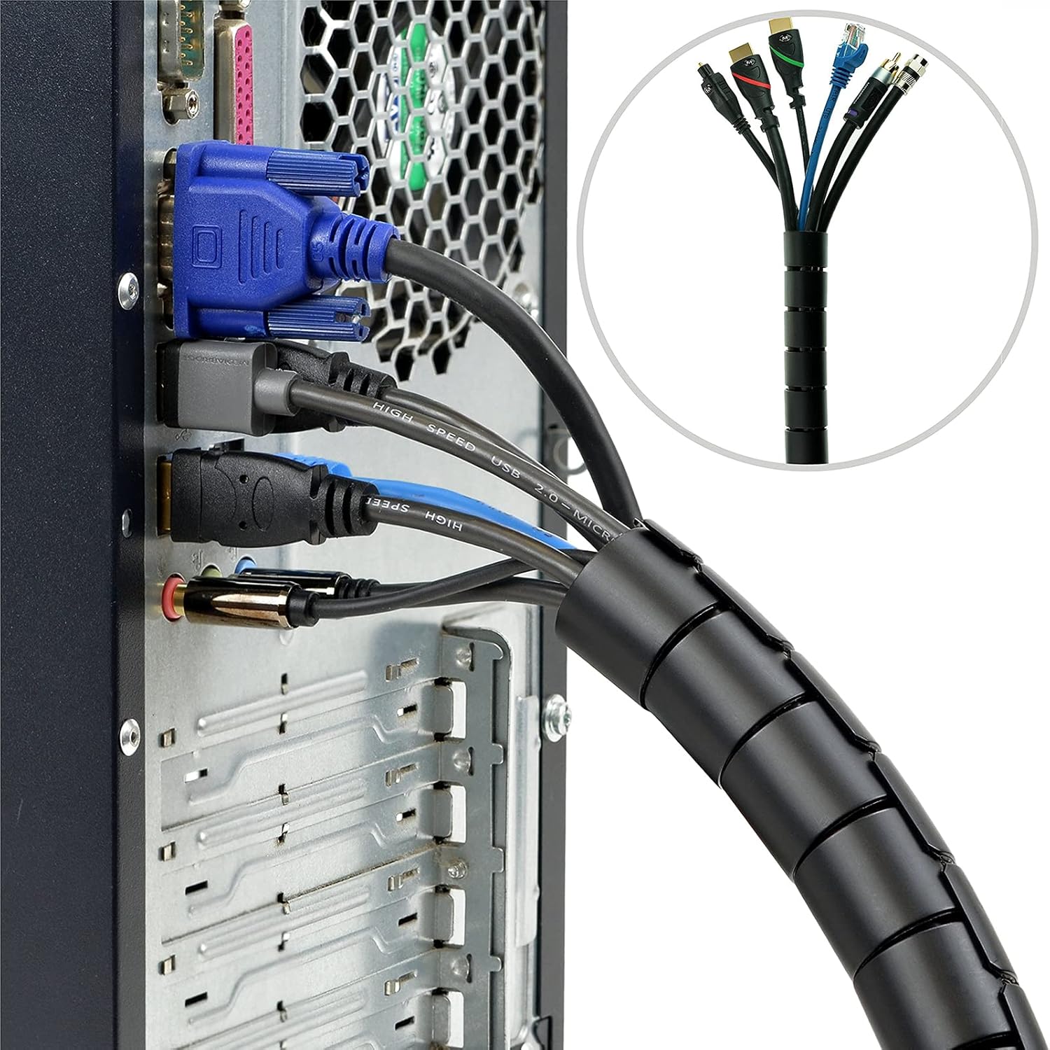 Spiralförmiger Kabelschutz Dra – Cable Lock Flexible Bewertung und Preis